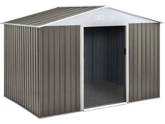Abri De Jardin Métal "dallas" - 5,29 M2 (4,83 M2 Au Sol) - Taupe -habitat Et Jardin - Image 1