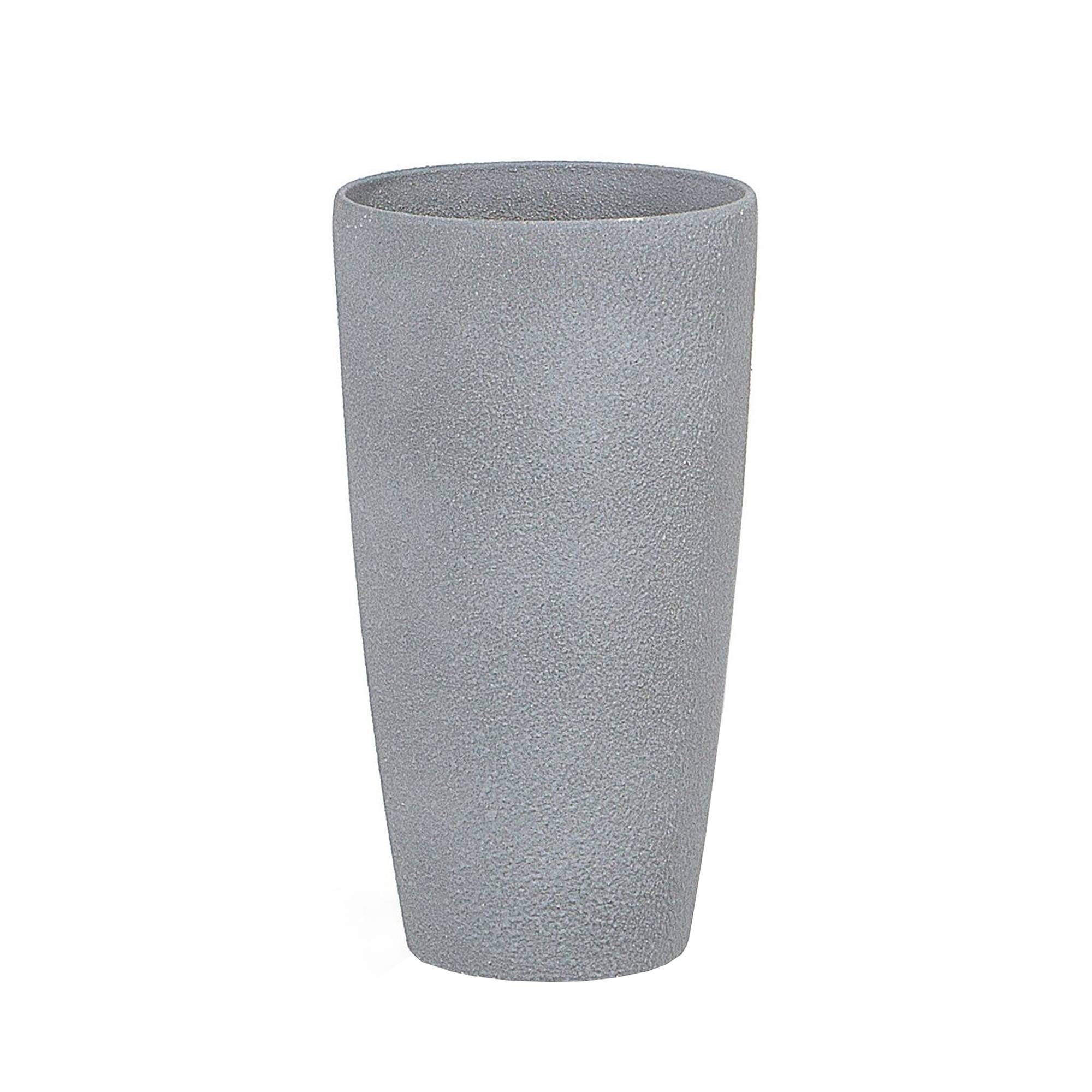 Cache-pot d'extérieur Fibre d'argile Gris ABDERA - Beliani - Image 3