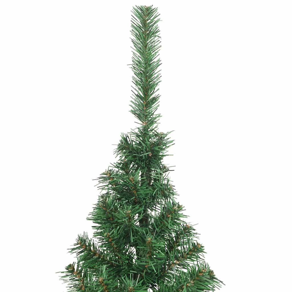 Vidaxl - Sapin de Noël artificiel moitié avec support vert 180 cm PVC vidaXL 321032 - Image 4