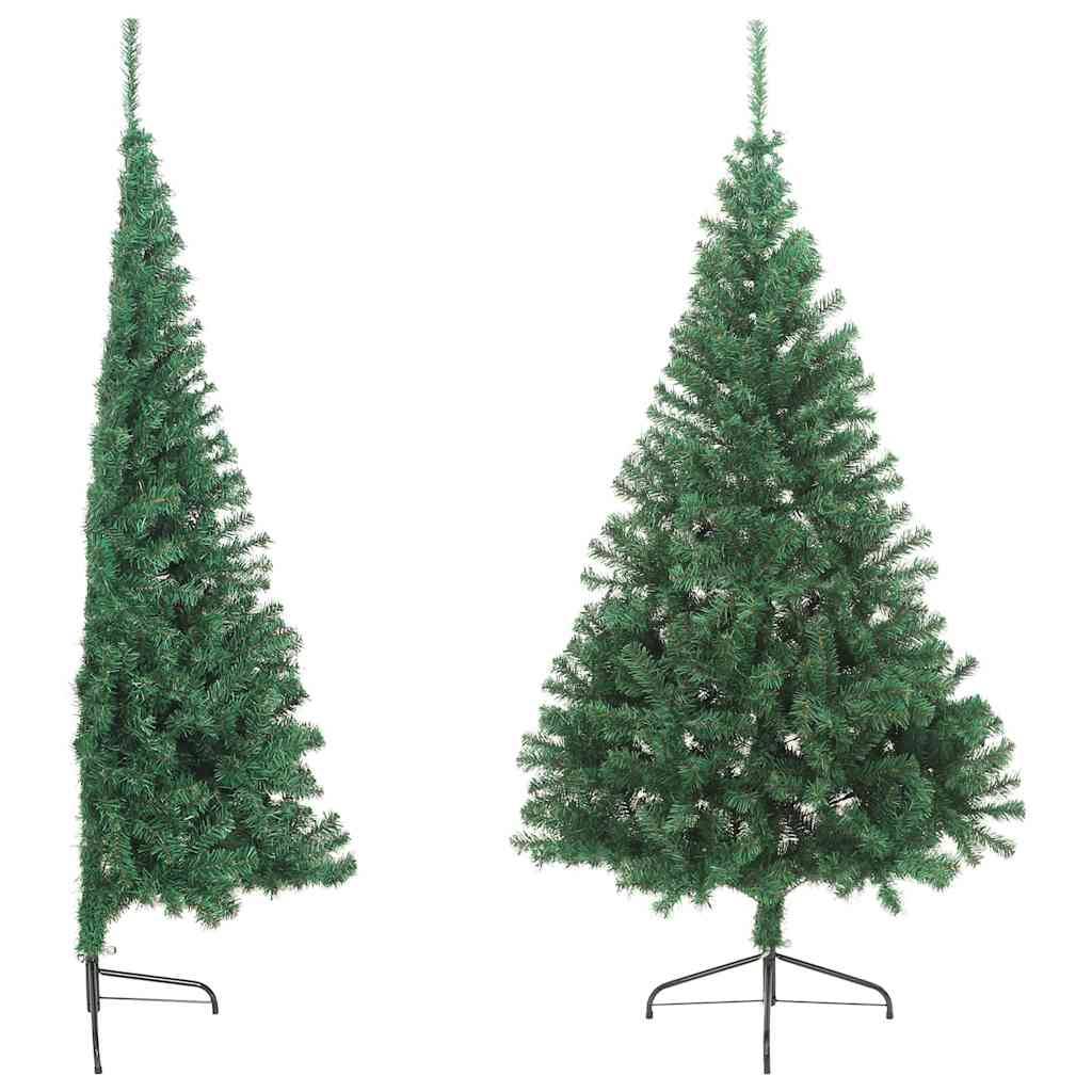 Vidaxl - Sapin de Noël artificiel moitié avec support vert 180 cm PVC vidaXL 321032 - Image 9