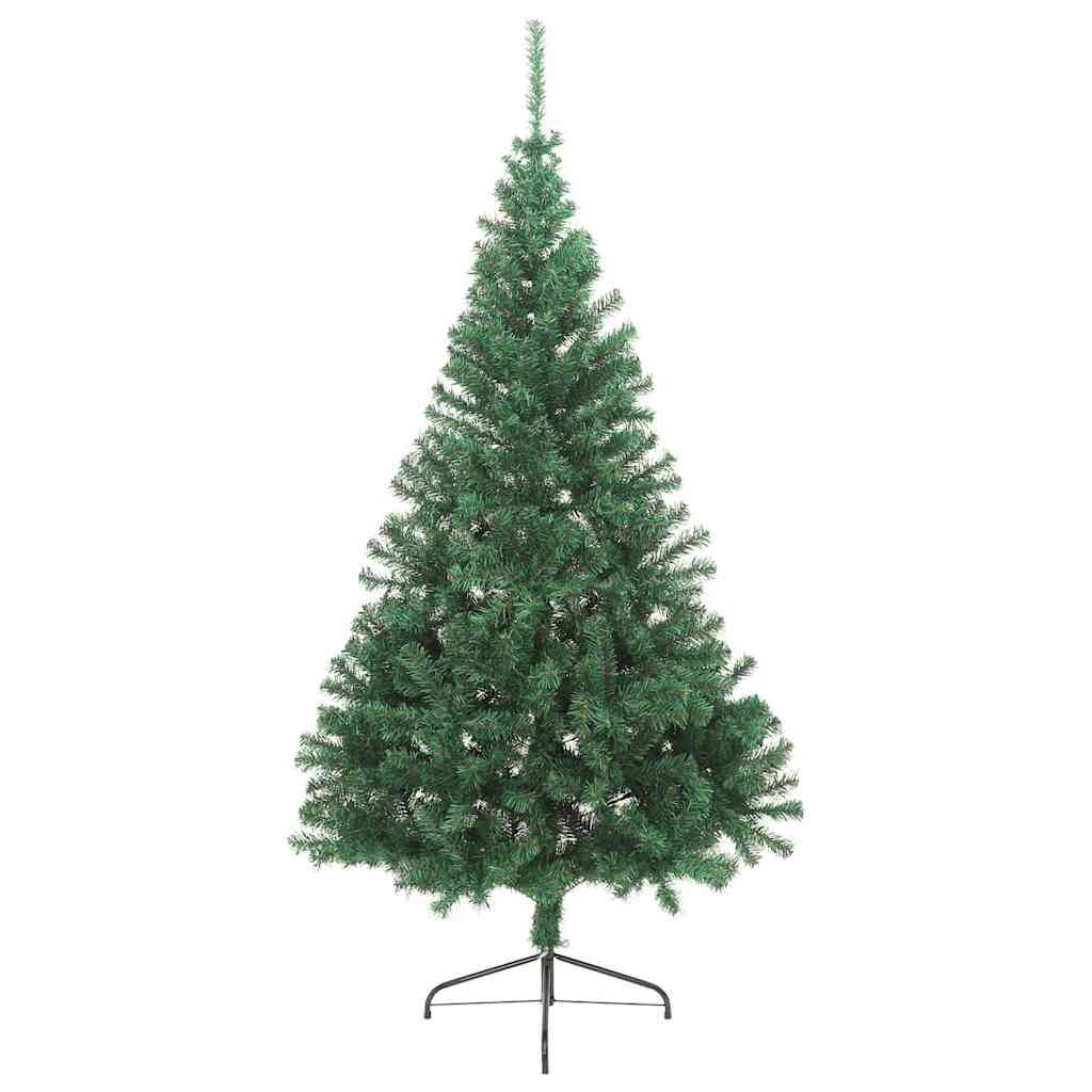Vidaxl - Sapin de Noël artificiel moitié avec support vert 180 cm PVC vidaXL 321032 - Image 8