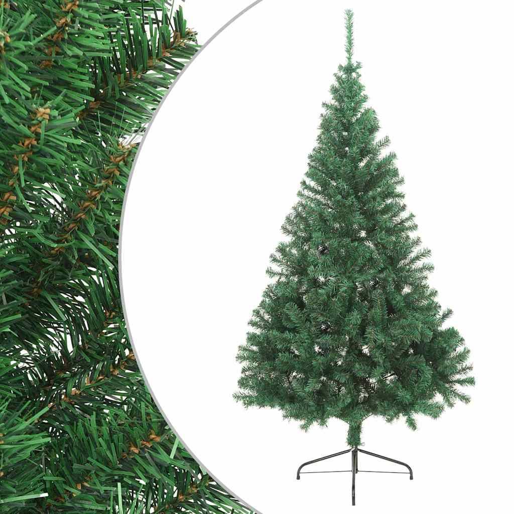 Vidaxl - Sapin de Noël artificiel moitié avec support vert 180 cm PVC vidaXL 321032 - Image 2