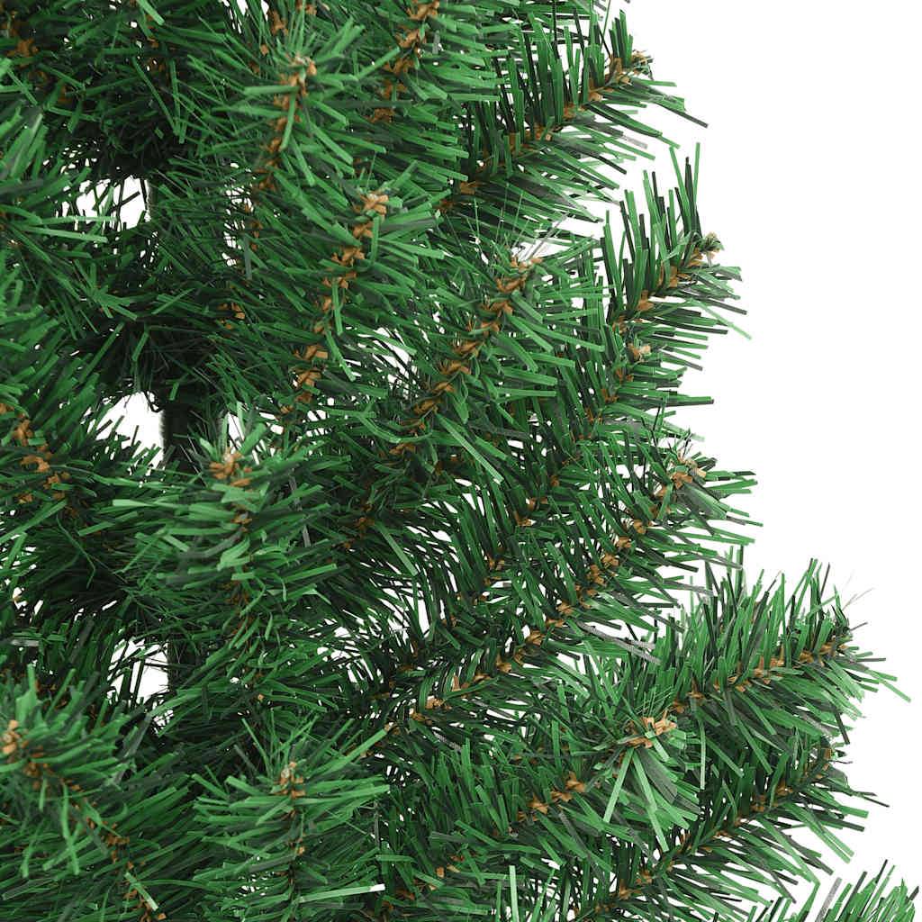Vidaxl - Sapin de Noël artificiel moitié avec support vert 180 cm PVC vidaXL 321032 - Image 5