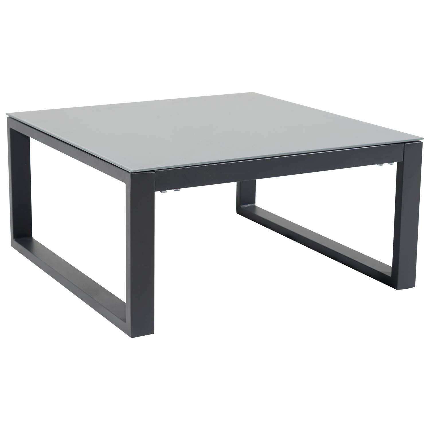 Happy Garden - Salon de jardin modulable IBIZA en tissu gris 4 places - aluminium anthracite - HAPPY GARDEN - Imagen 6