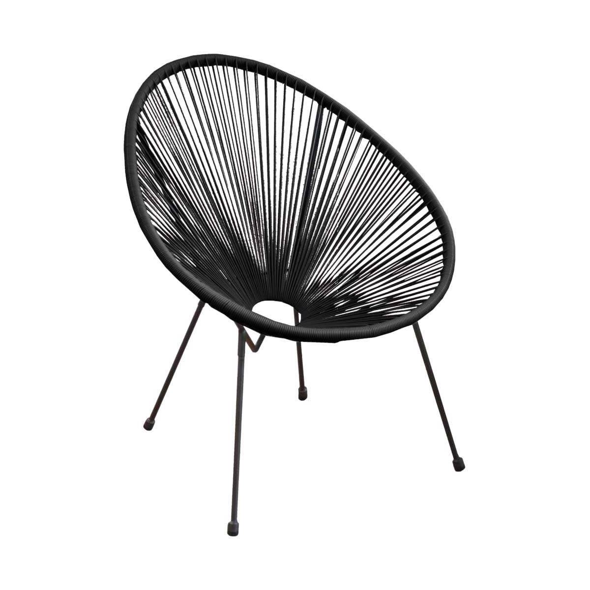 Alize - Fauteuil de jardin en acier et assise en fil de résine Rio - Imagen 1