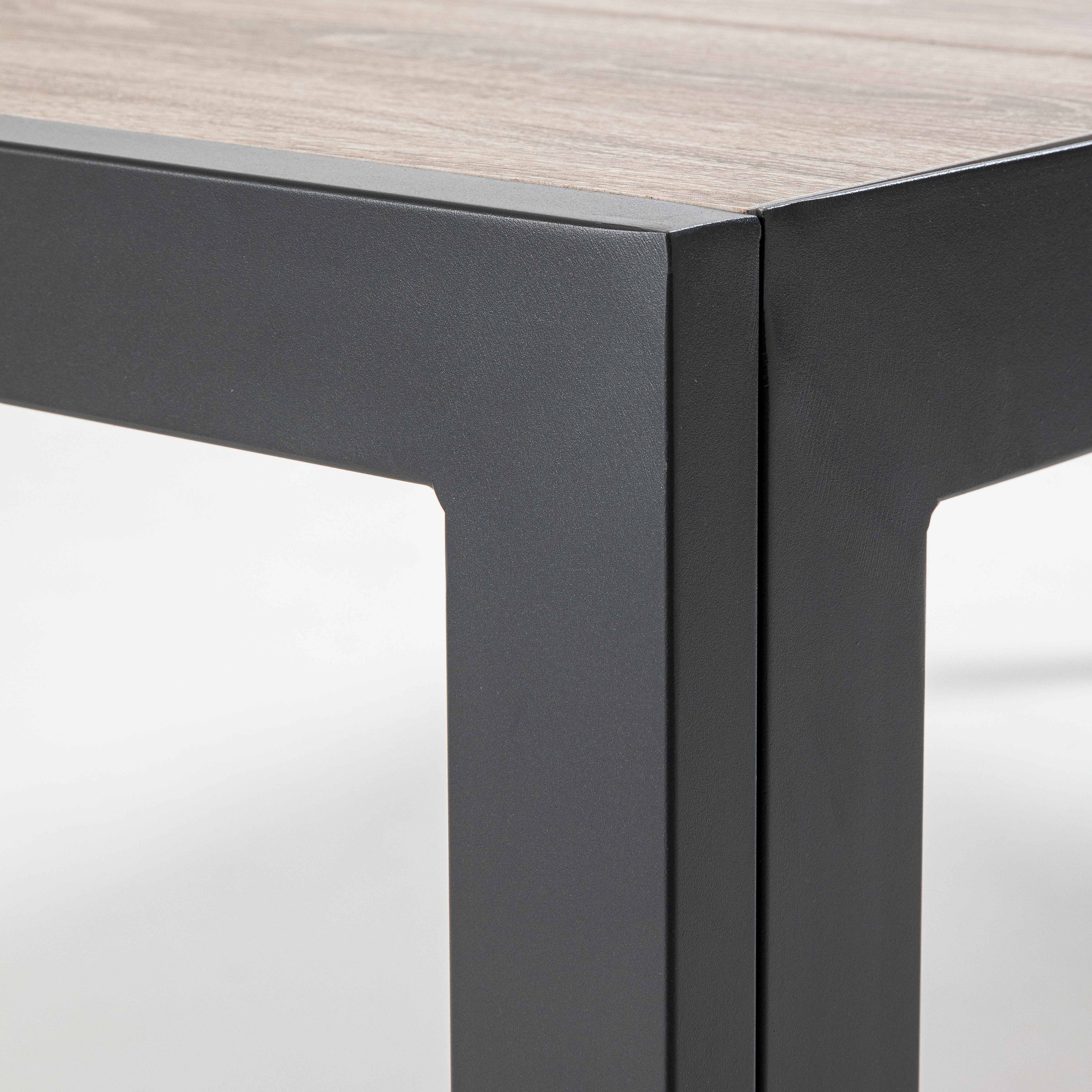 Oviala - Table de jardin en aluminium et céramique 8 places 166 cm Tivoli - Oviala - Imagen 4