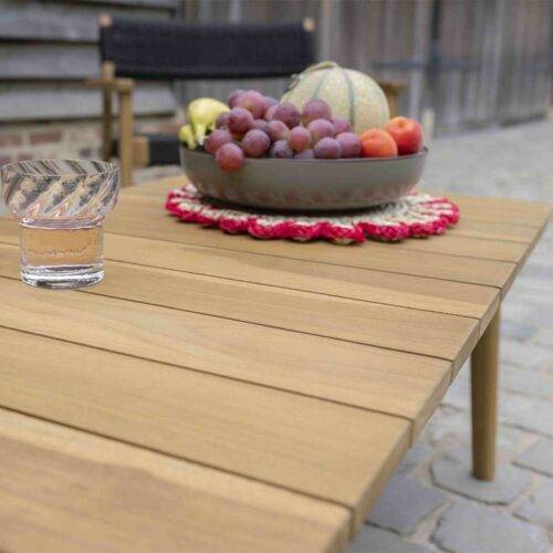 Wilsa Garden - Table basse de jardin en bois teck rectangulaire MANILLE - Image 3