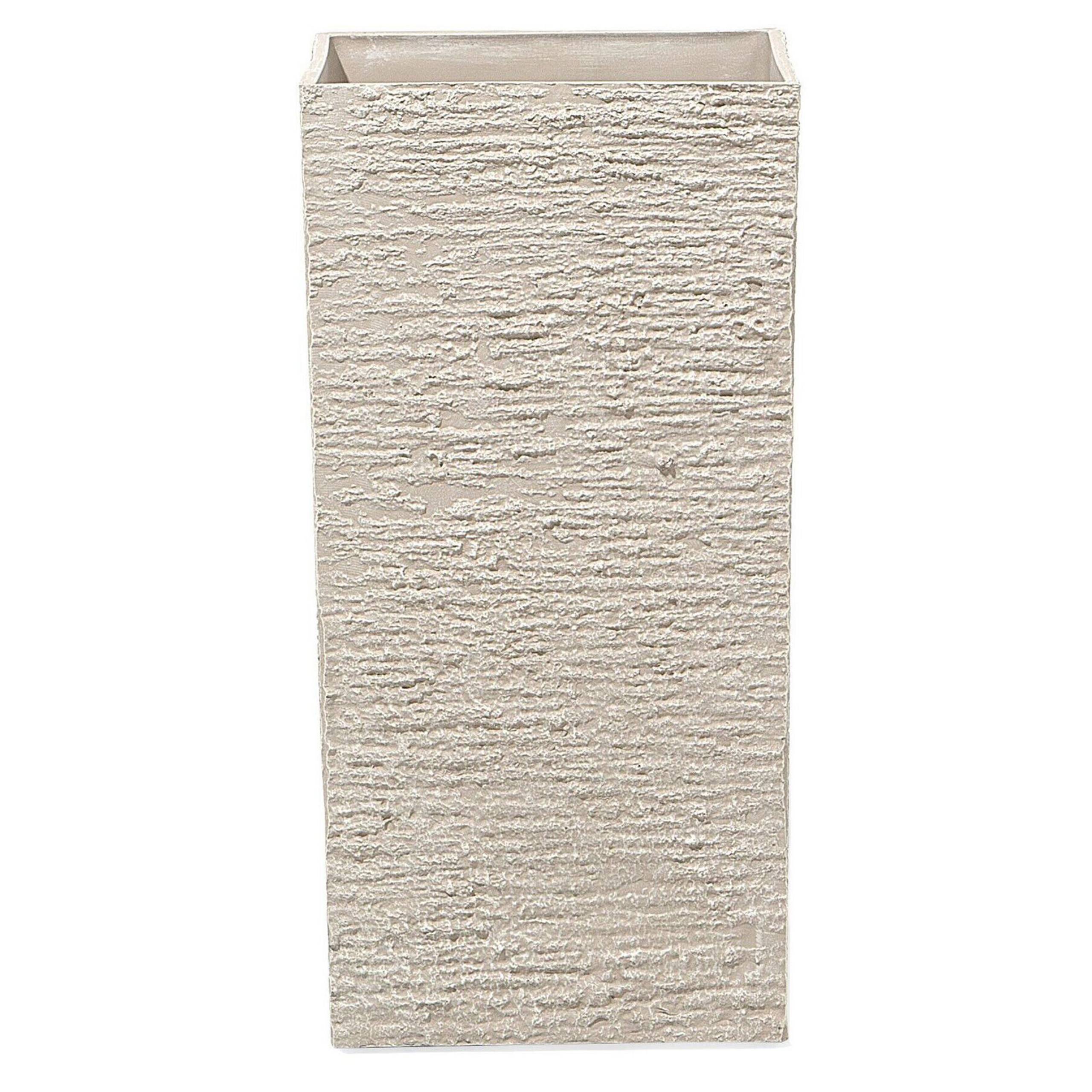 Cache-pot d'extérieur Fibre d'argile Beige TENNO - Beliani - Image 1