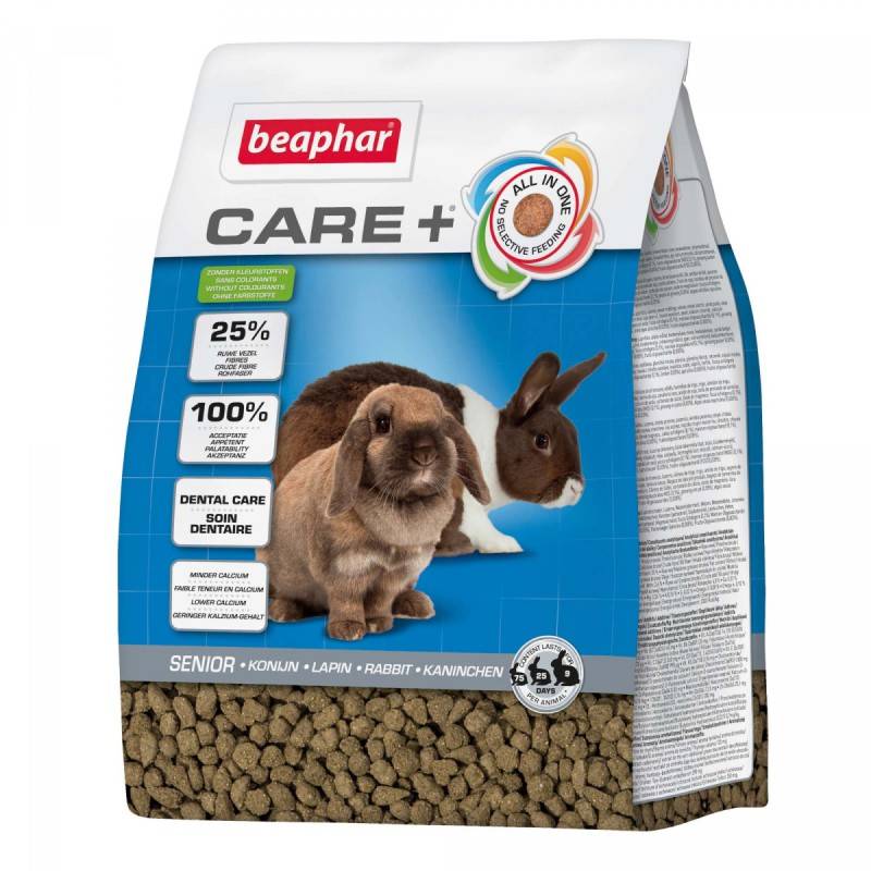 Aliment lapin senior - Care + - Beaphar 1,5 kg