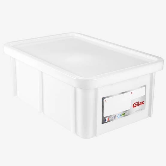 Bac HACCP 35 L Rectangulaire + Couvercle - Gilac - - Image 1