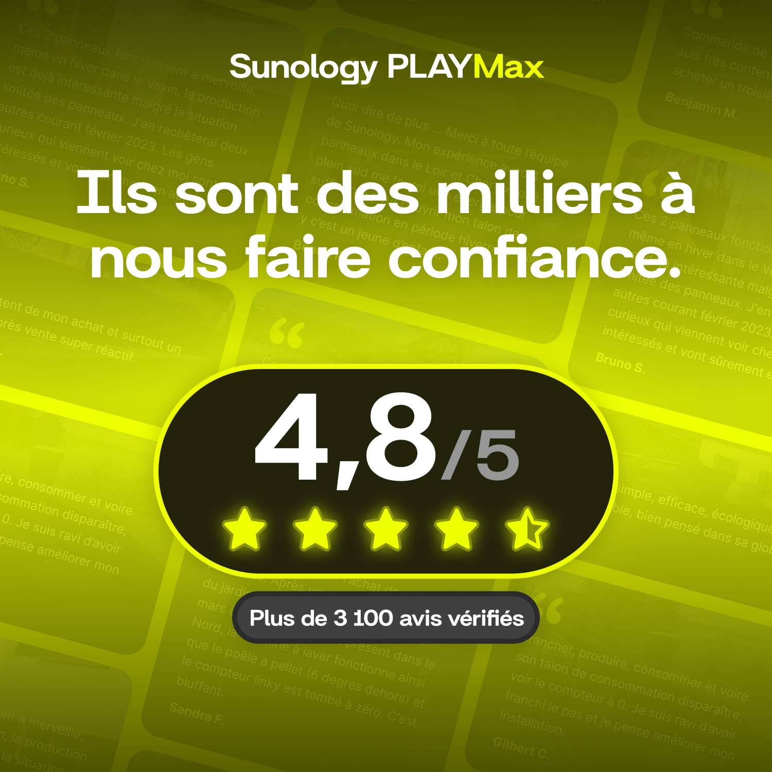 Sunology PLAY Max - Kit 3 panneaux solaires avec batterie (option) 1350W bifacial – Stations solaires livrées assemblées – Installation au sol ou mur - Imagen 9