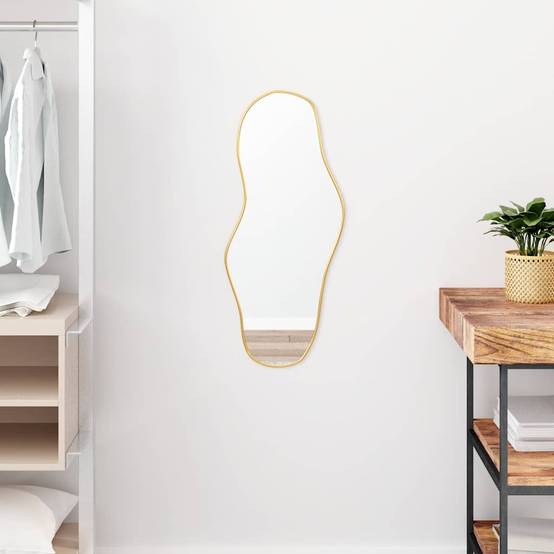 Maison Chic - Miroir mural - Miroir décoratif Doré 70x30 cm - Image 2