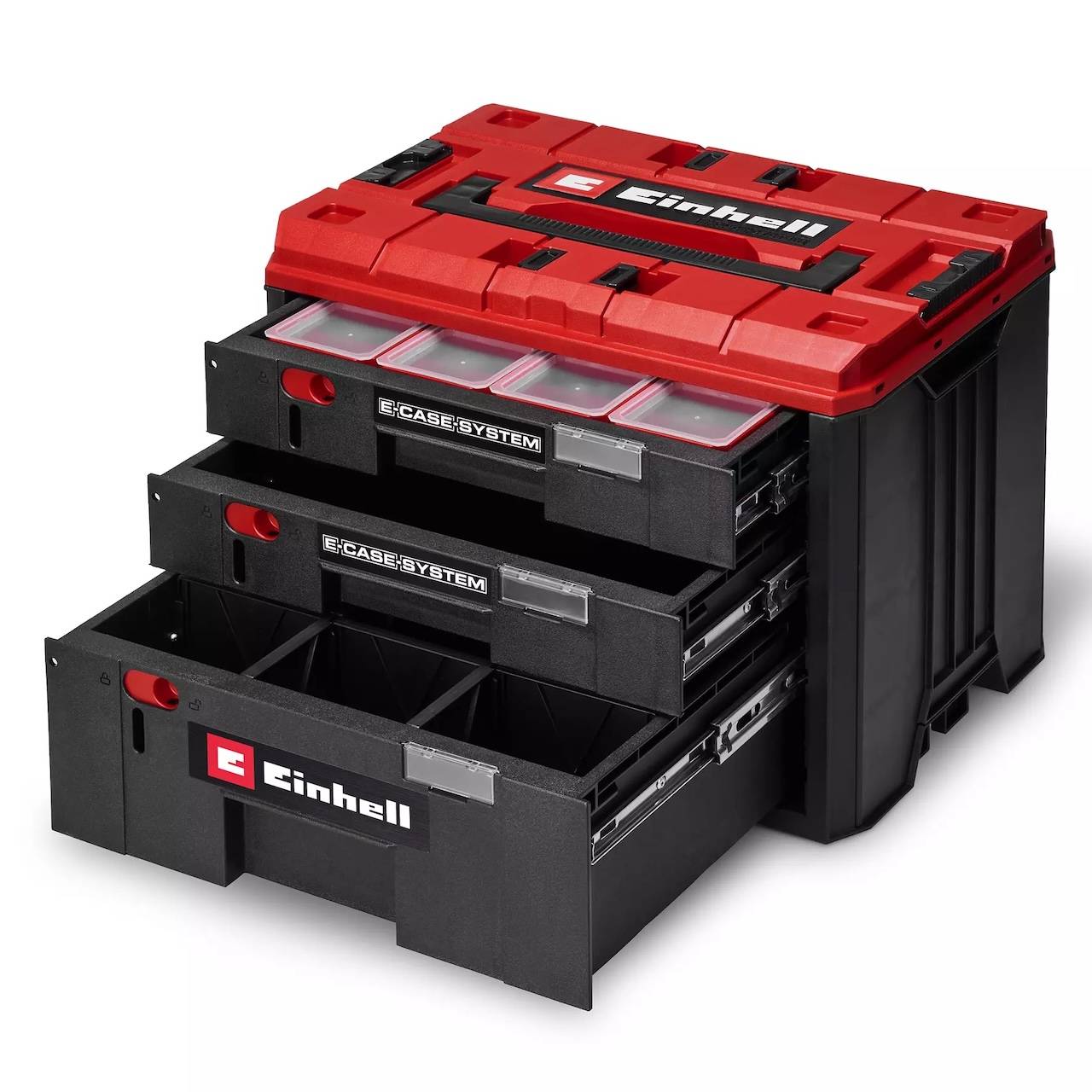 Einhell - Mallette à tiroirs modulaire - E-Case Einhell - 3 tiroirs verrouillables - Système empilable - Image 1