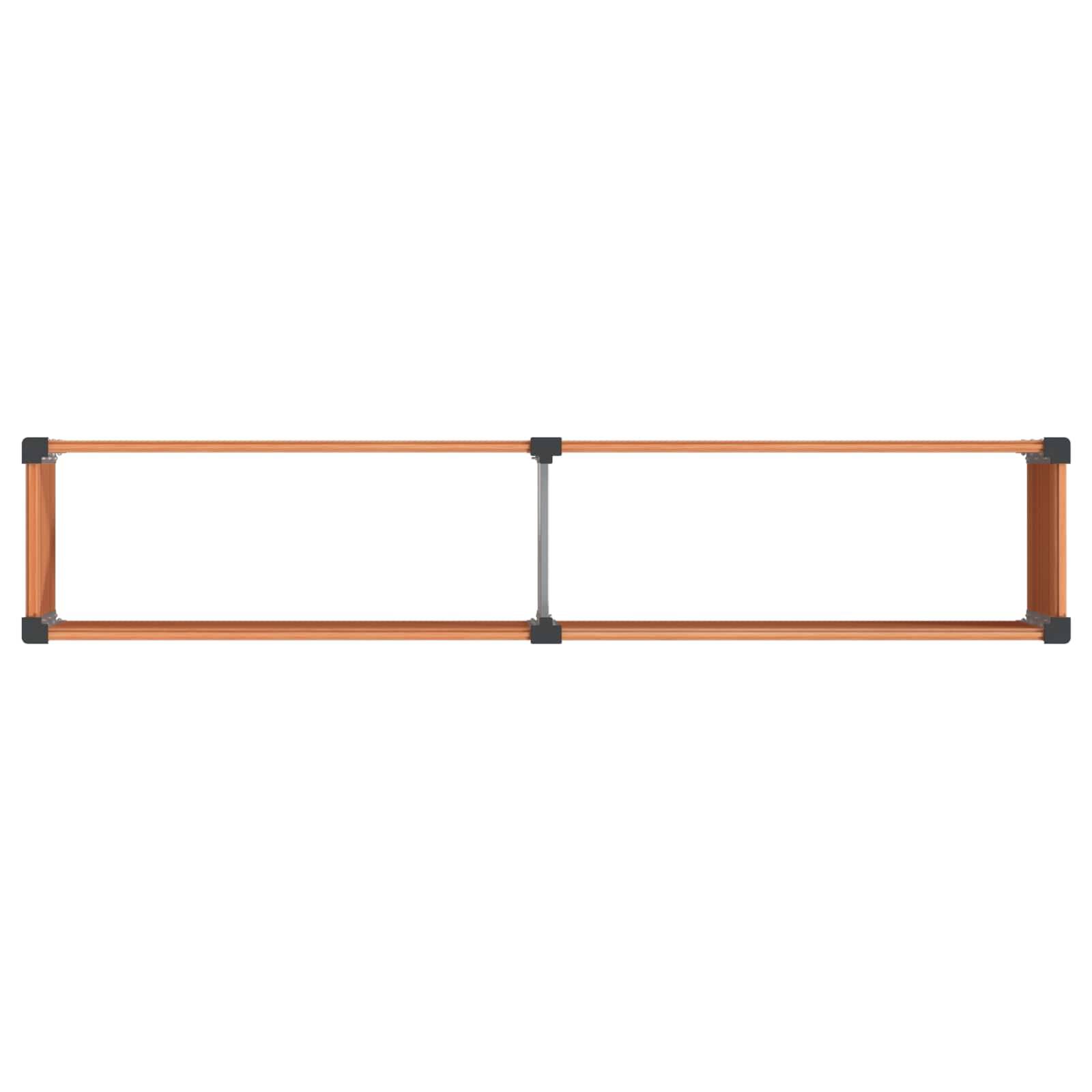 Prolenta Premium - Jardinière aluminium marron 250 x 50 x 54 cm - Prolenta premium p3152.1 - Image 5