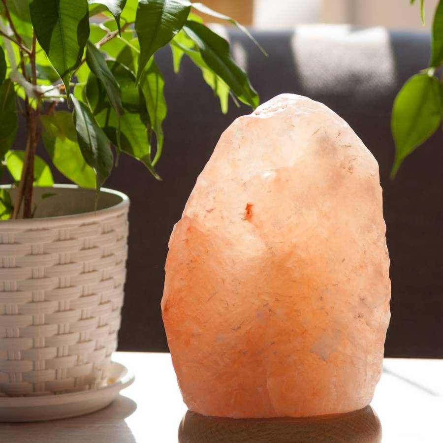 Zen Light - Lampe USB en Sel d'Himalaya Rock - Matériau 100% Authentique et Naturel - Sculpté à la Main– Câble USB fourni- Zen'Light