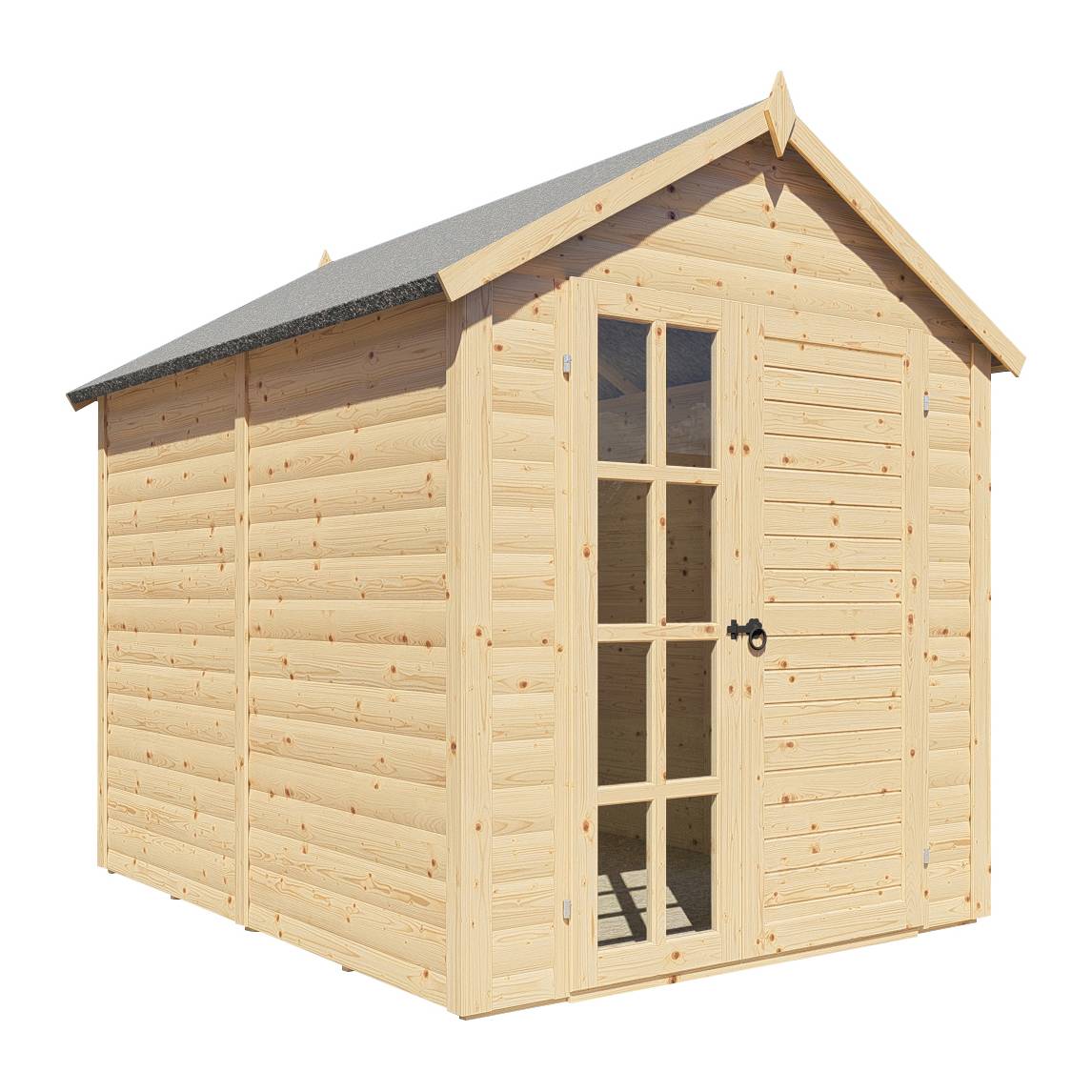 Abri de jardin bois Bertilo Blockhaus LUX 19mm avec plancher 4,32m² - Image 2
