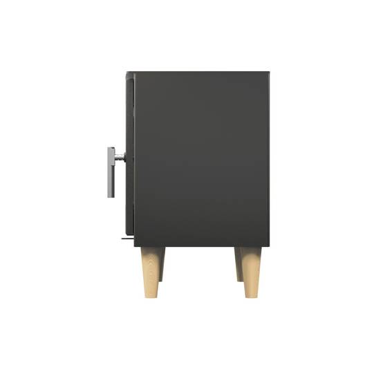 Supra - Poêle à bois étanche - Émile noir horizontal - acier et fonte - sortie Ø150 mm - design scandinave - Image 5
