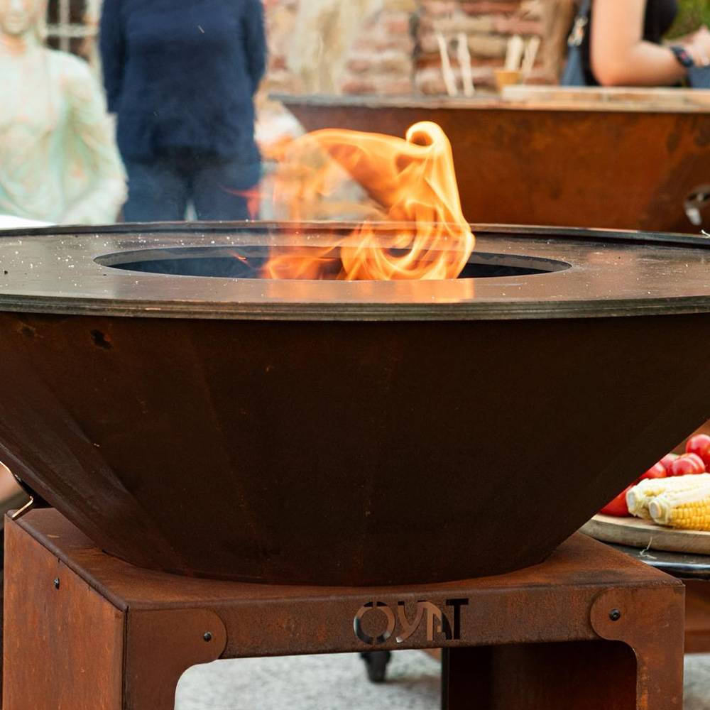 Brasero B.B.O 88 Cognac -  Ø84cm Acier corten - OYAT - Image 3