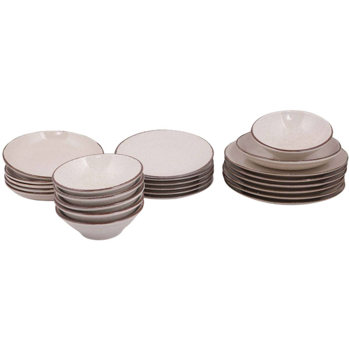 Hanah Home - Service de table en porcelaine Spot 24 pièces - Imagen 1