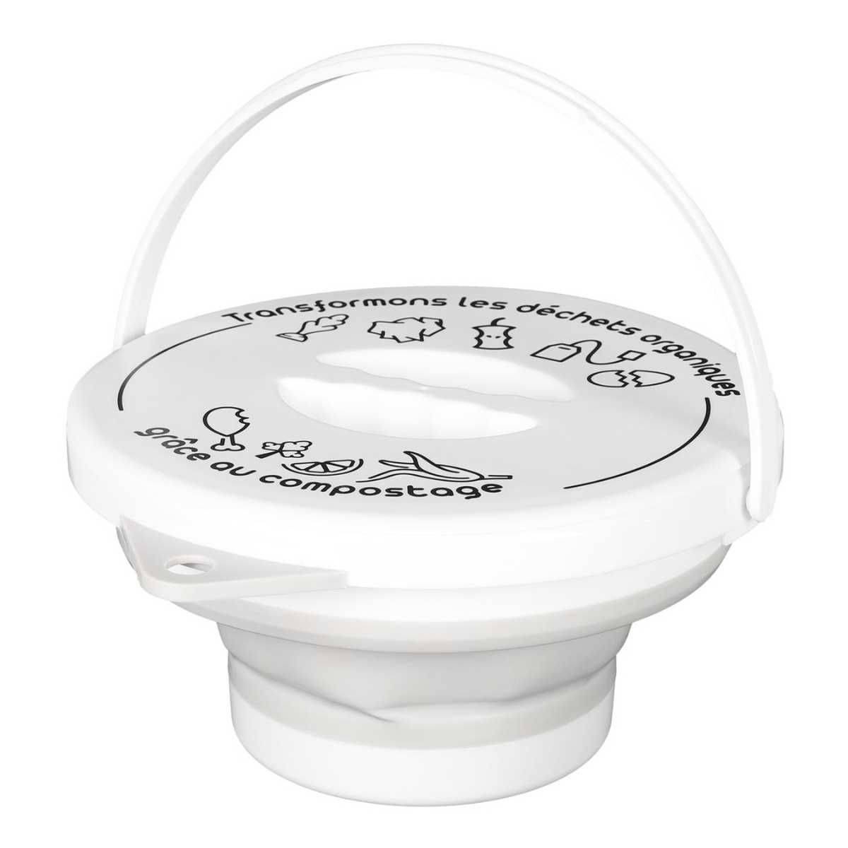 Seau à Compost Pliable 5L avec Anse et Couvercle - DAMIR - Image 7