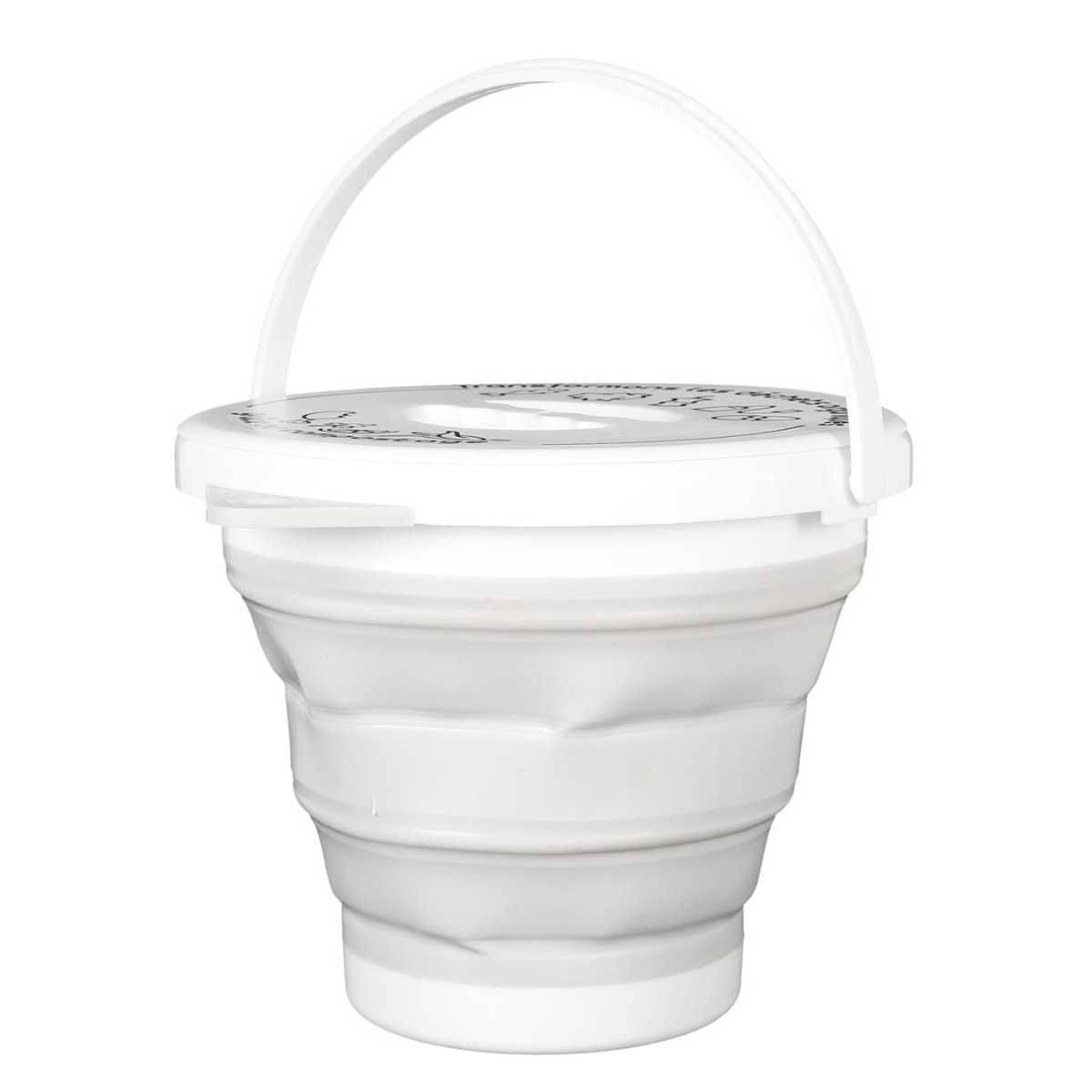Seau à Compost Pliable 5L avec Anse et Couvercle - DAMIR - Image 1