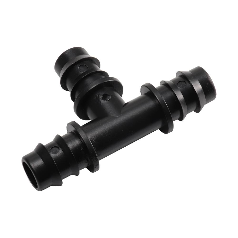 Raccord de tuyau en T en plastique PE pour tuyau d'irrigation goutte à goutte de 12 mm 3 pièces - IntiMeg - Image 2