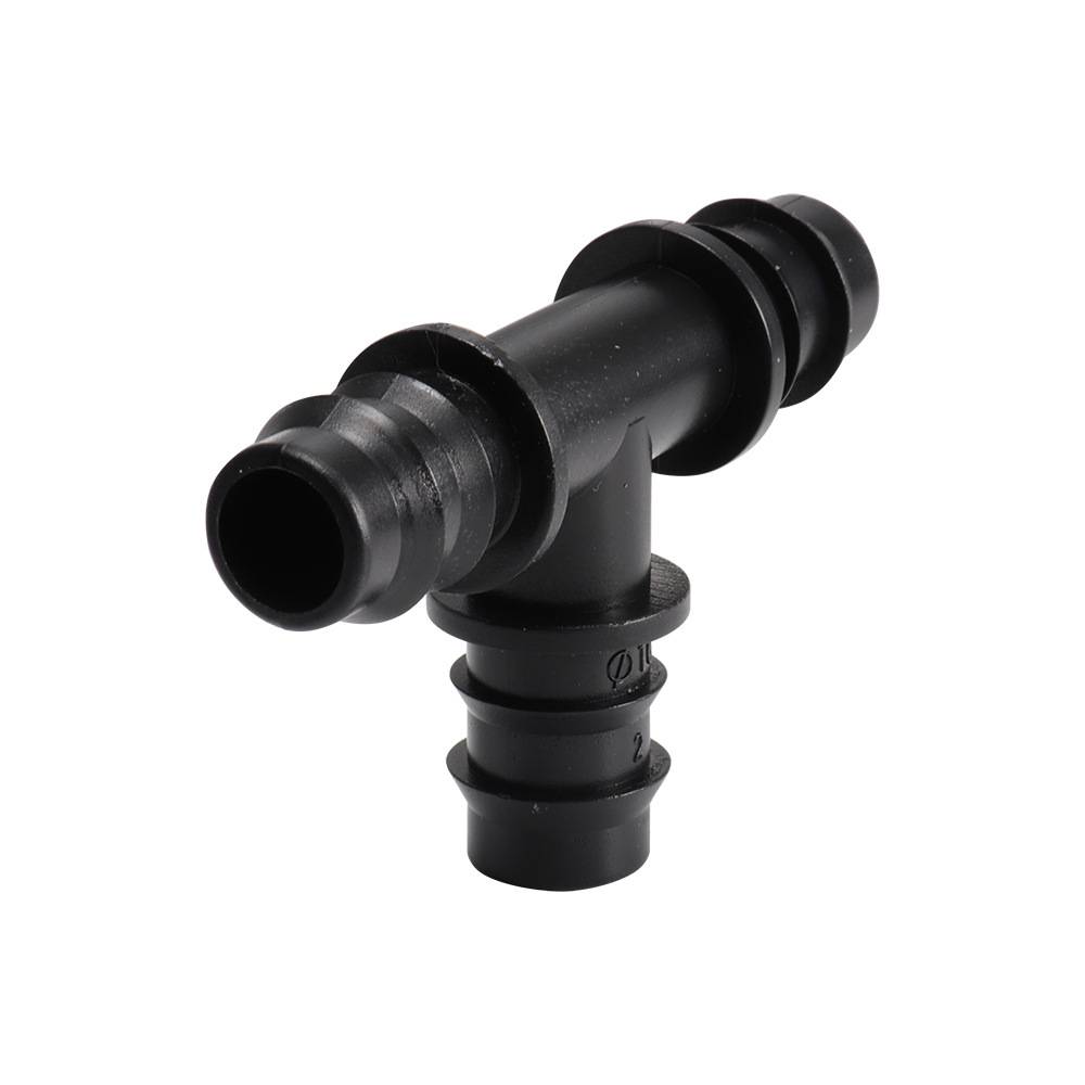 Raccord de tuyau en T en plastique PE pour tuyau d'irrigation goutte à goutte de 12 mm 3 pièces - IntiMeg - Image 3