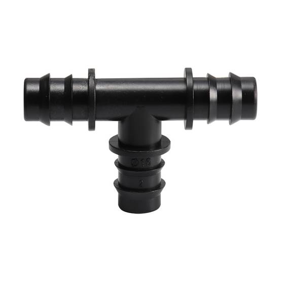 Raccord de tuyau en T en plastique PE pour tuyau d'irrigation goutte à goutte de 12 mm 3 pièces - IntiMeg - Image 1