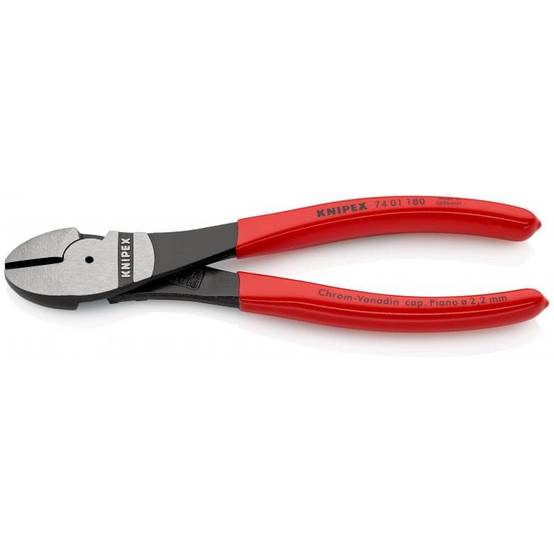 Knipex - Pince coupante de côté à forte démultiplication KNIPEX - 180 mm - 74 01 180 - Image 1