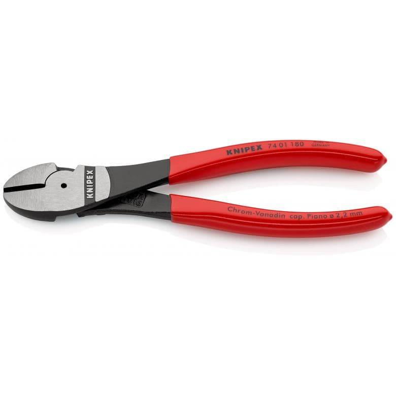 Knipex - Pince coupante de côté à forte démultiplication KNIPEX - 180 mm - 74 01 180 - Image 1