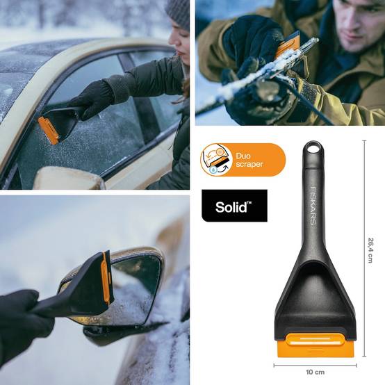Fiskars - Grattoir à glace - Solid 27 cm - pare-brise voiture - Image 5