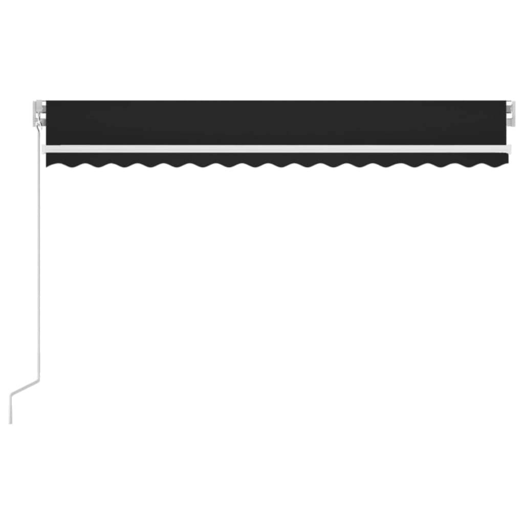 Auvent manuel aluminium terrasse avec LED solaire 400x300cm anthracite - ComfortXL Outdoor Living - Image 3