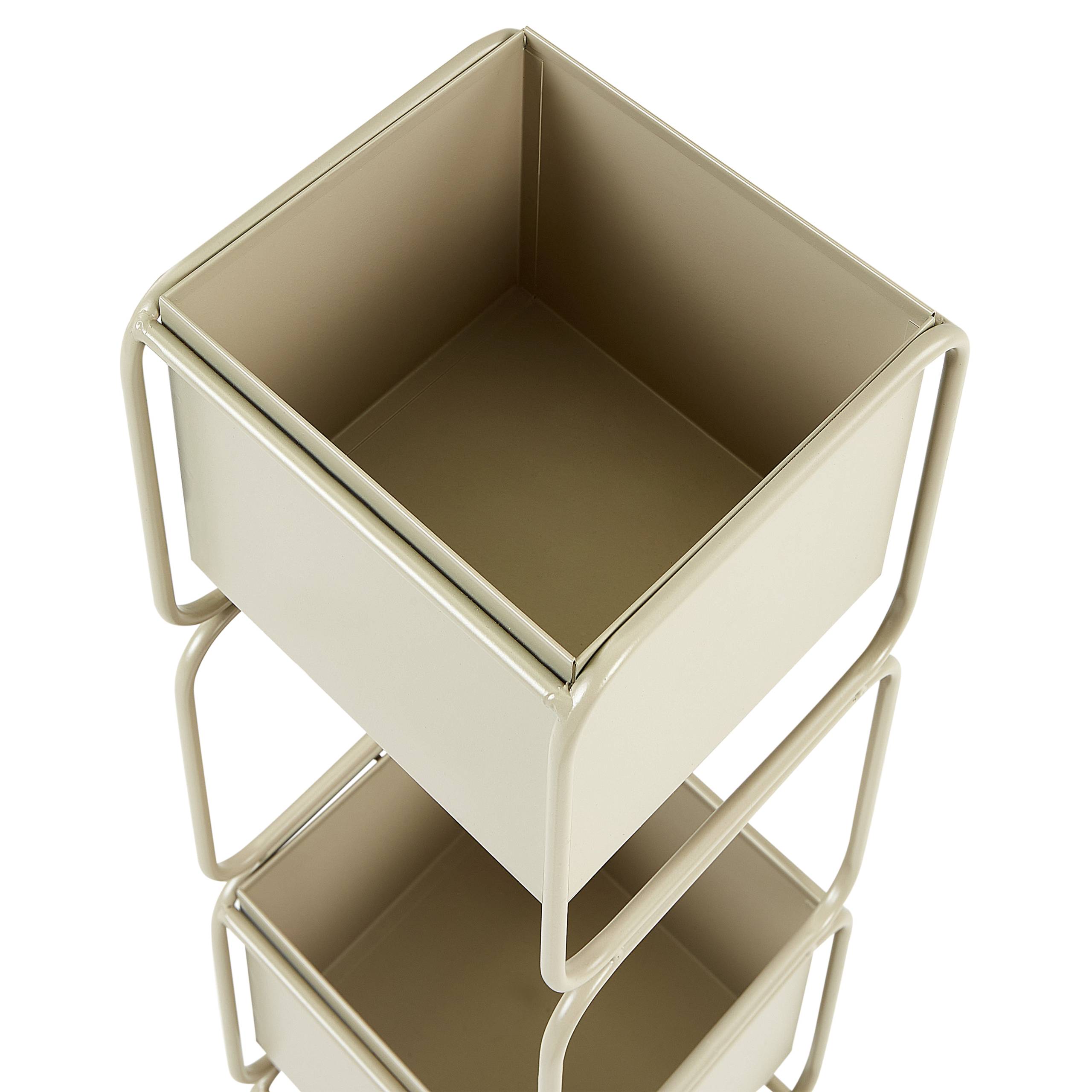 Beliani - Cache-pot d'intérieur Métal Beige COTINUS - Beliani - Imagen 5