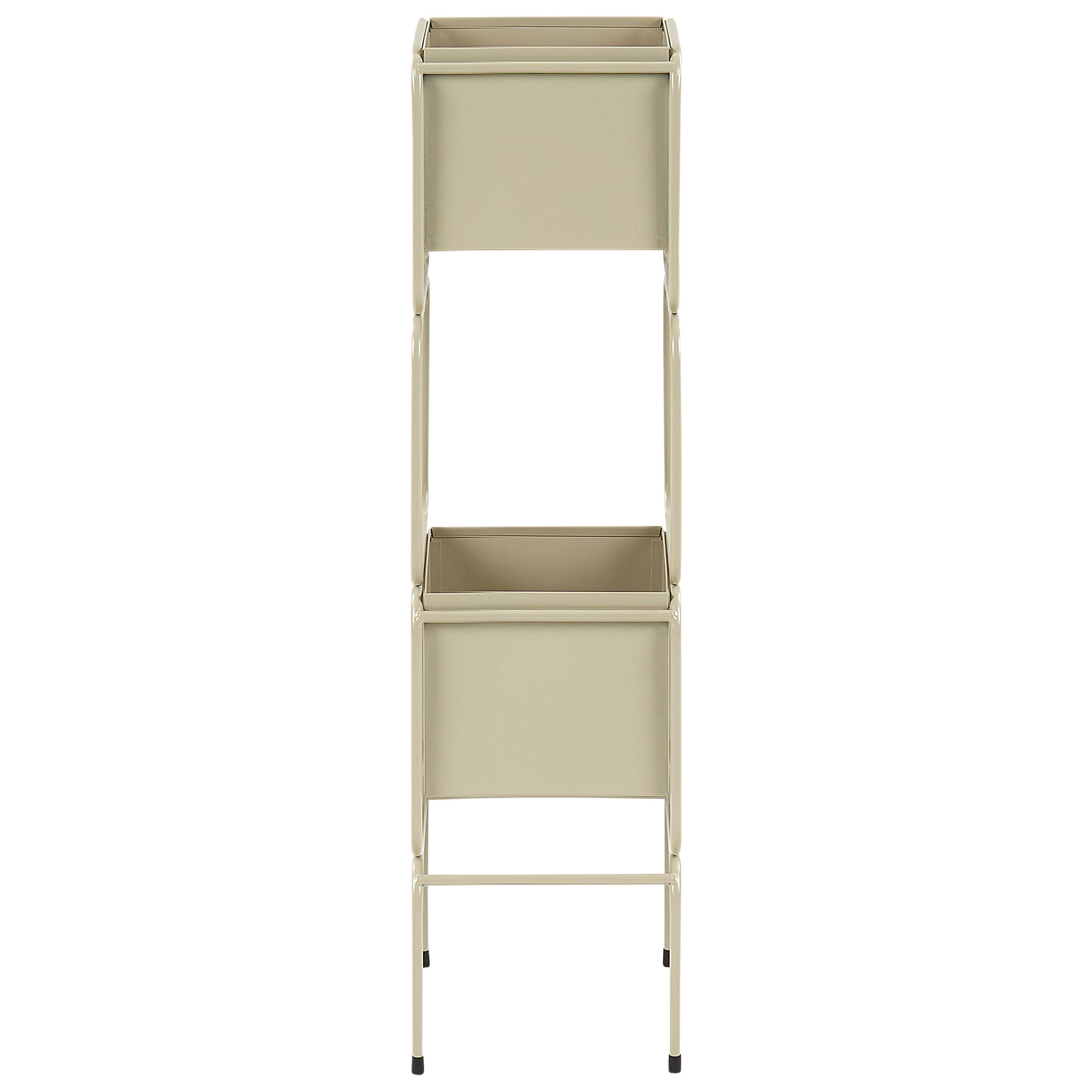 Beliani - Cache-pot d'intérieur Métal Beige COTINUS - Beliani - Imagen 2