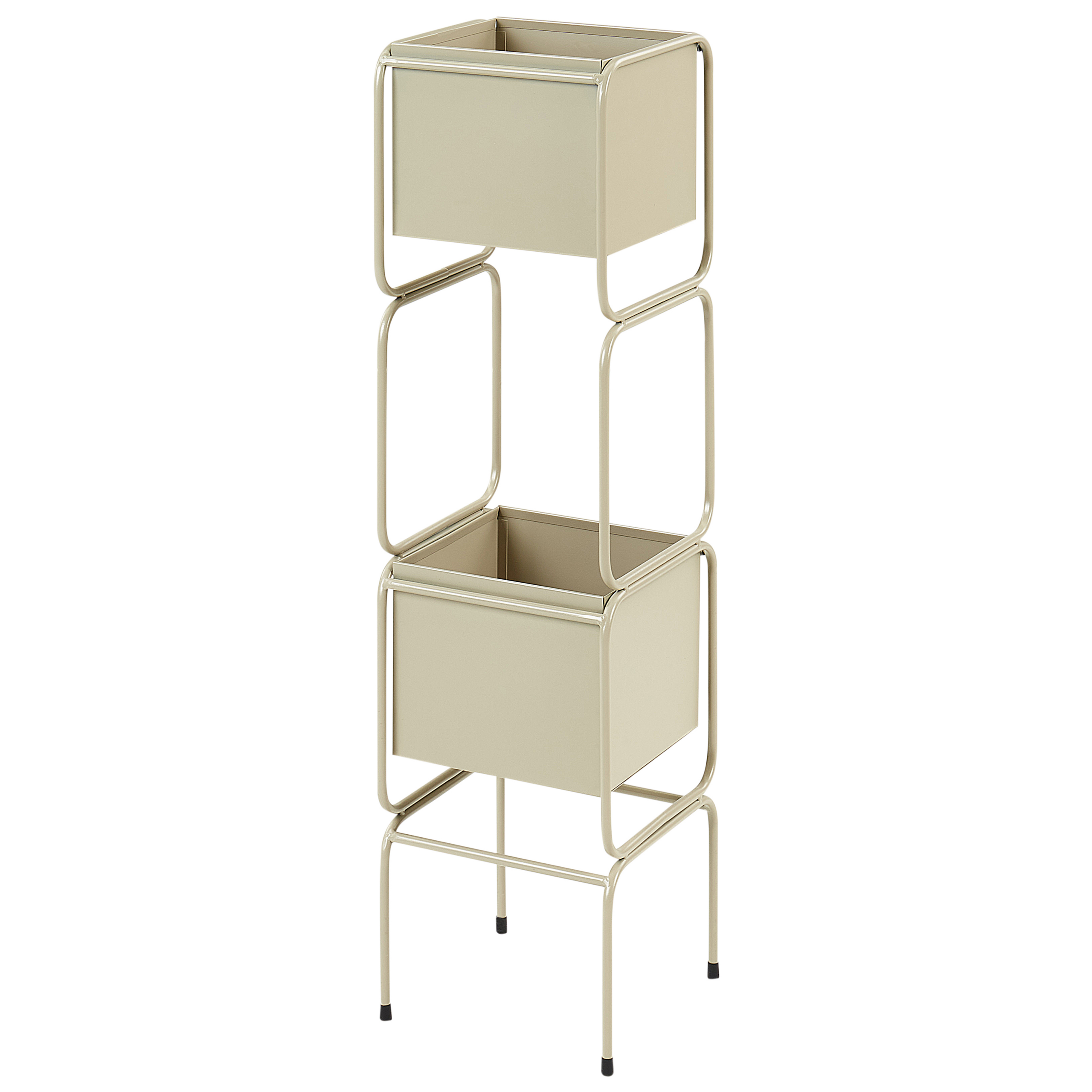 Cache-pot d'intérieur Métal Beige COTINUS - Beliani - Image 1