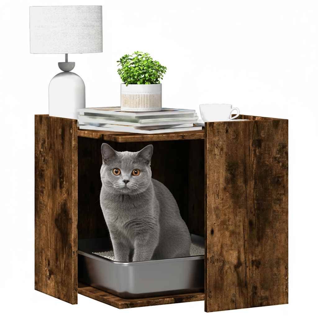 Chatiere bois marron  53 x 53 x 51 cm  - Prolenta premium p342.6 - Image 3