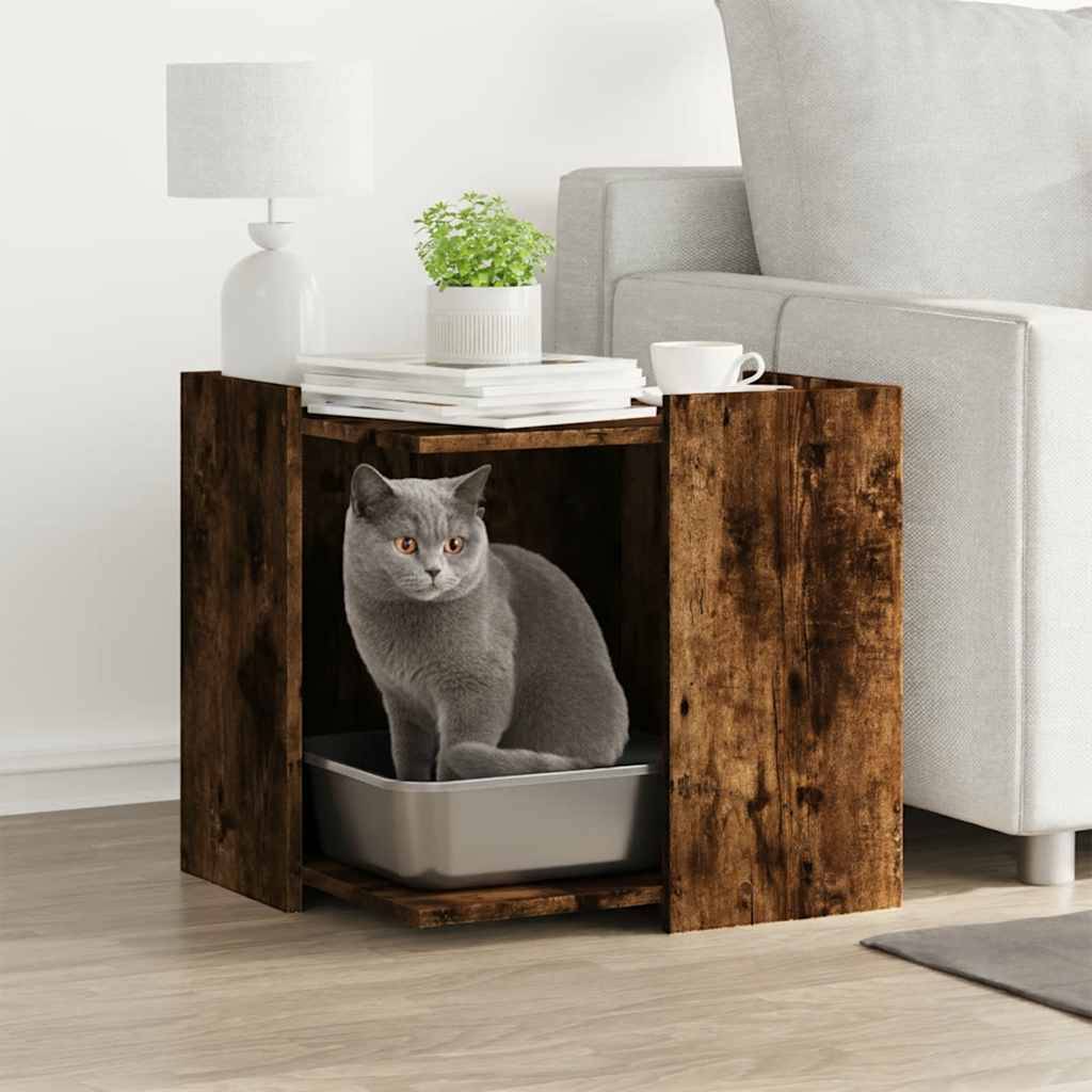 Chatiere bois marron  53 x 53 x 51 cm  - Prolenta premium p342.6 - Image 2
