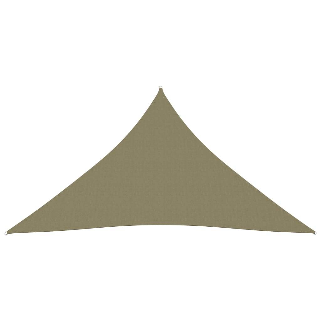 Helloshop26 - Voile d'ombrage parasol tissu oxford triangulaire 5 x 6 x 6 m beige - Imagen 2