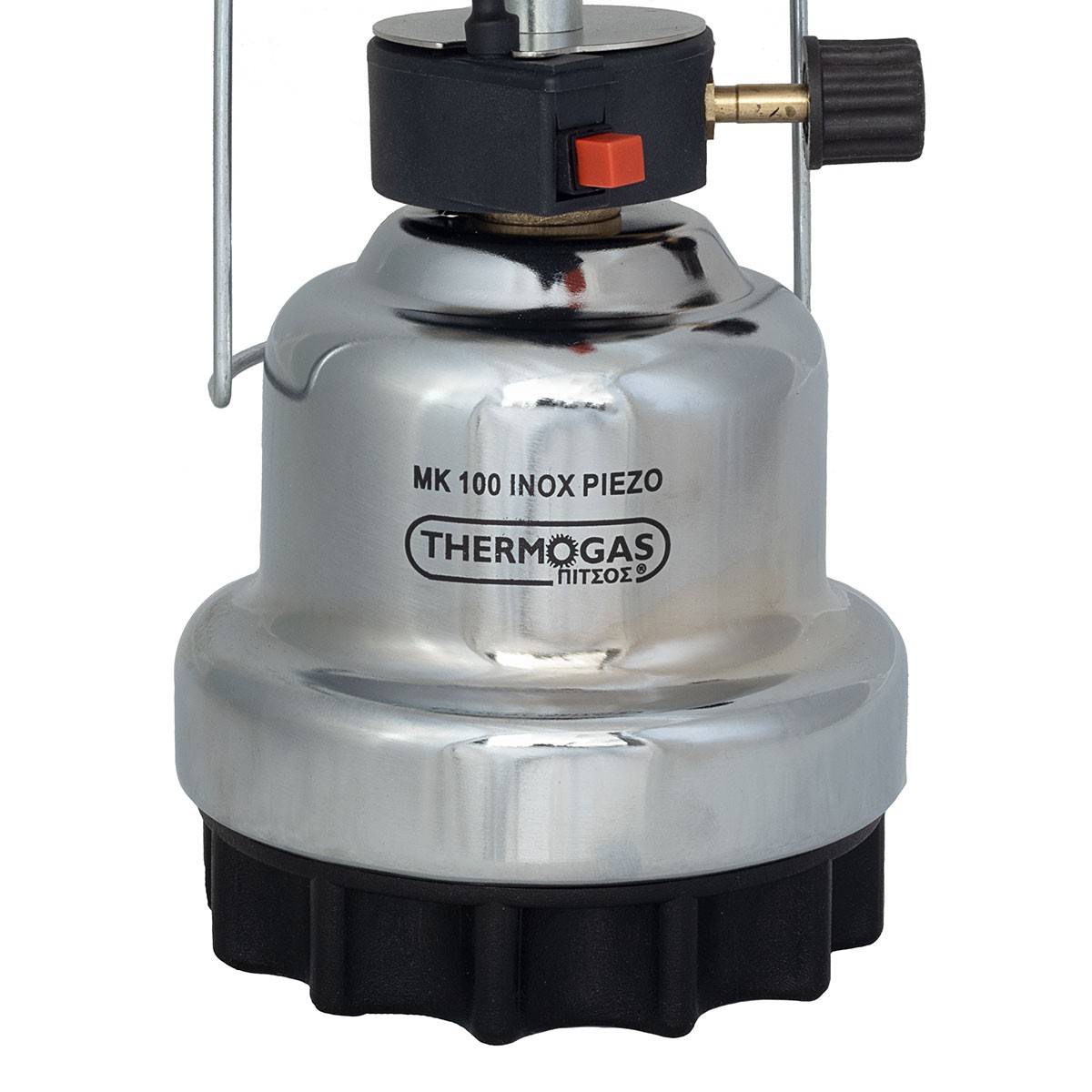 Lampe à gaz piezo 140W Coque Inox Verre Pyrex pour cartouche gaz 190g Lanterne camping CAMPER GAZ - Imagen 4