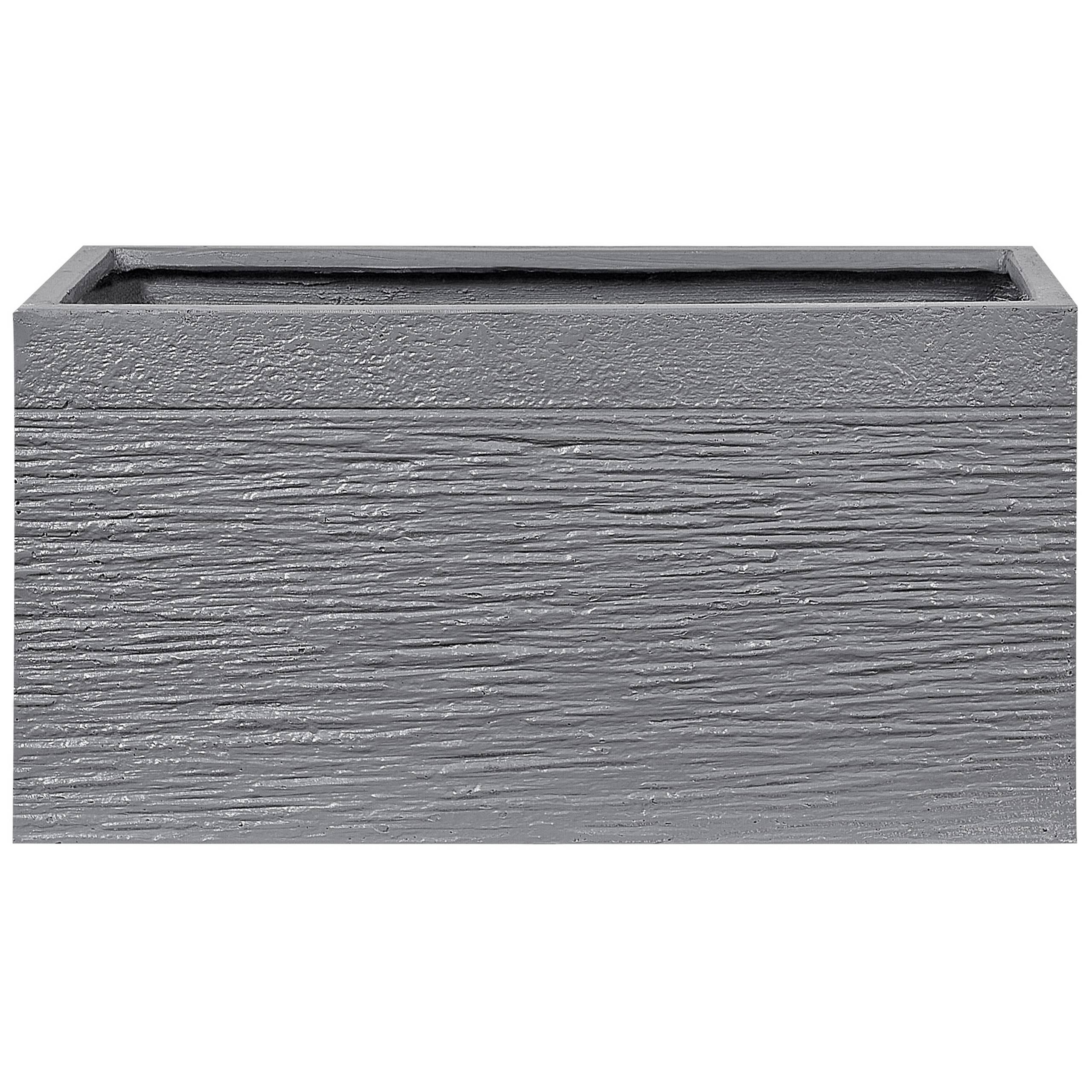 Beliani - Cache-pot d'extérieur Fibre d'argile Gris MYRA - 60x29x30- Beliani - Image 2