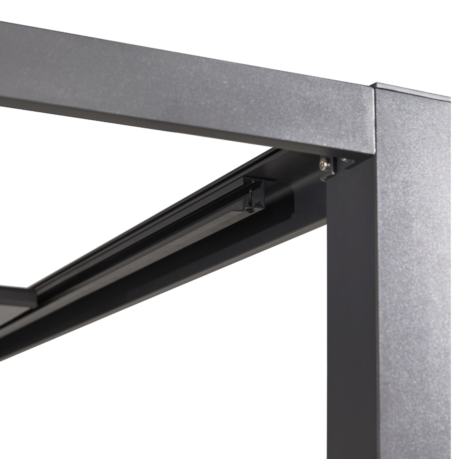 Concept Usine - Lit de jardin 2 places structure aluminium gris foncé MATALA - Image 10