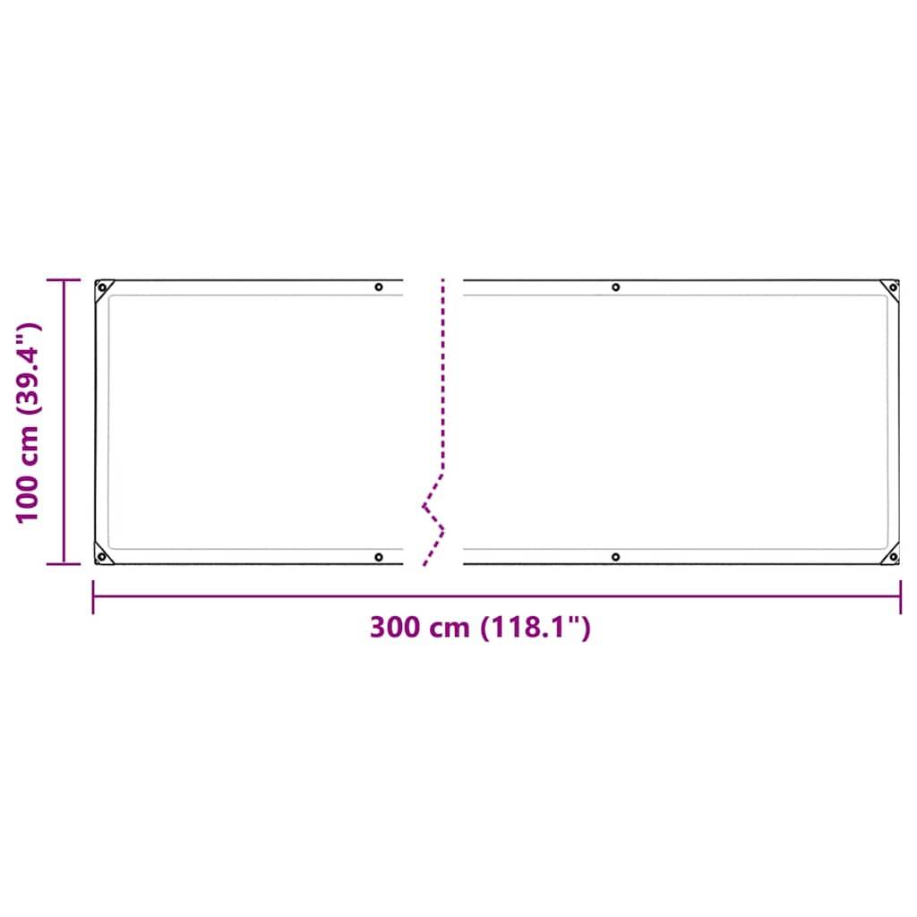 PANGIVO - Couverture végétale PVC transparent et blanc 300 x 100 cm - PANGIVO - Image 10