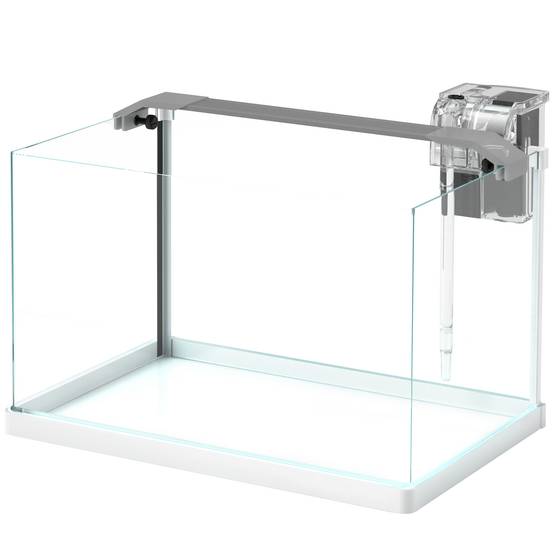 Sans Marque - Aquarium 43L en Verre Trempé avec Tapis de Protection Pour Poissons, Crevettes, Tortues, 50 x 30 x 30 cm, Transparent - Image 2