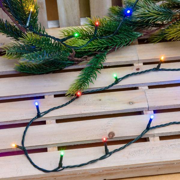 Lotti - Guirlande lumineuse 53M 750 miniLED multicolores 8 fonctions d'animation câble vert 30V Lotti - Imagen 7