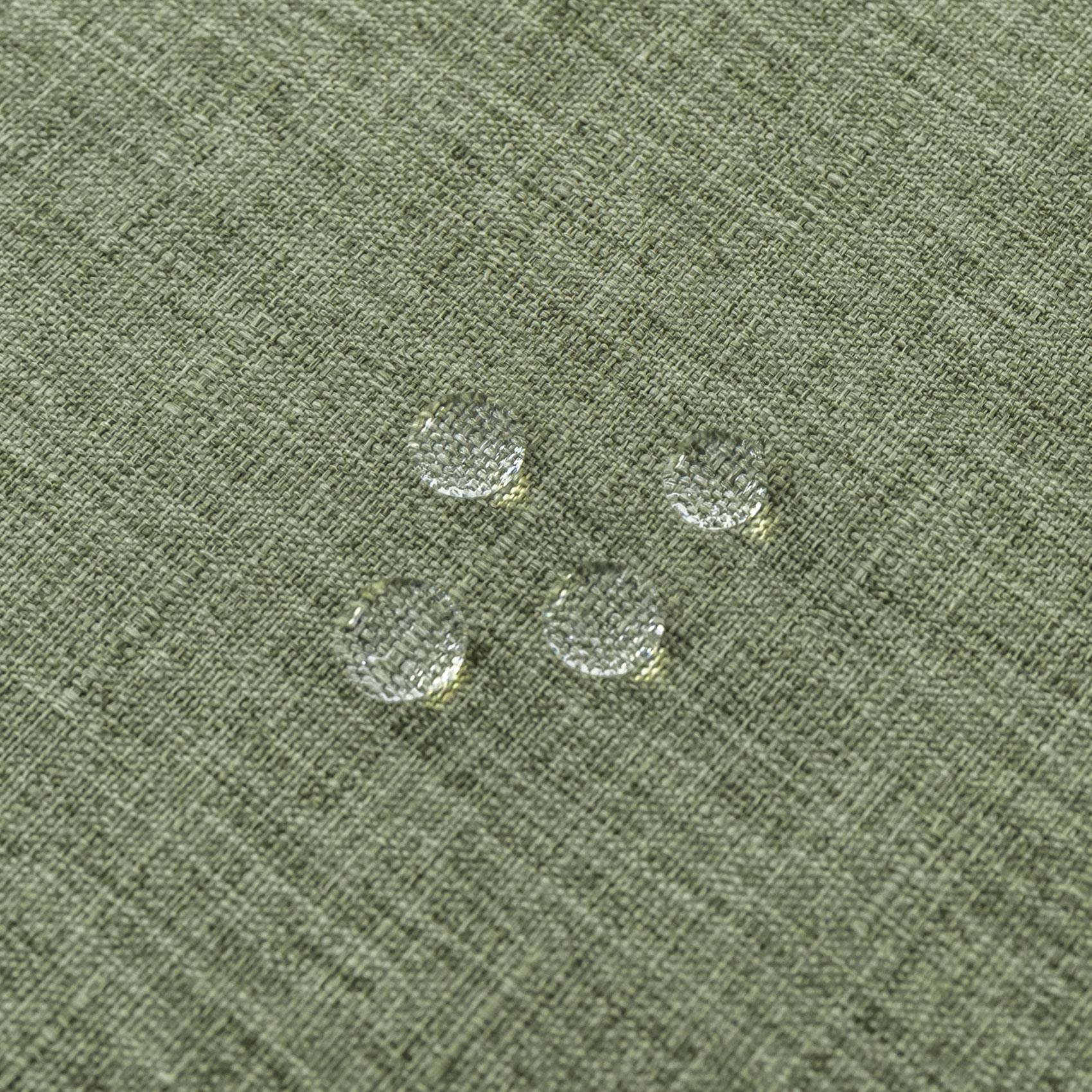 Home Maison - Nappe rectangulaire enduite et anti tache - HOME MAISON - Polyester - Vert Olive - Image 3