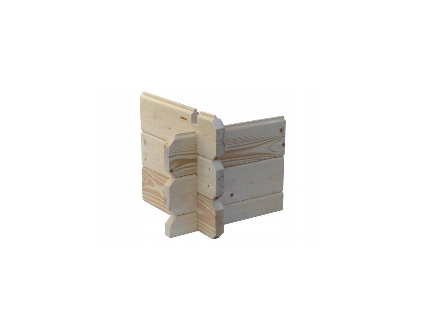 Altanka - Avant-toit en bois 5x2m pour le chalet de jardin 5m, couleur naturel - DOM613 - ALTANKA - Imagen 3