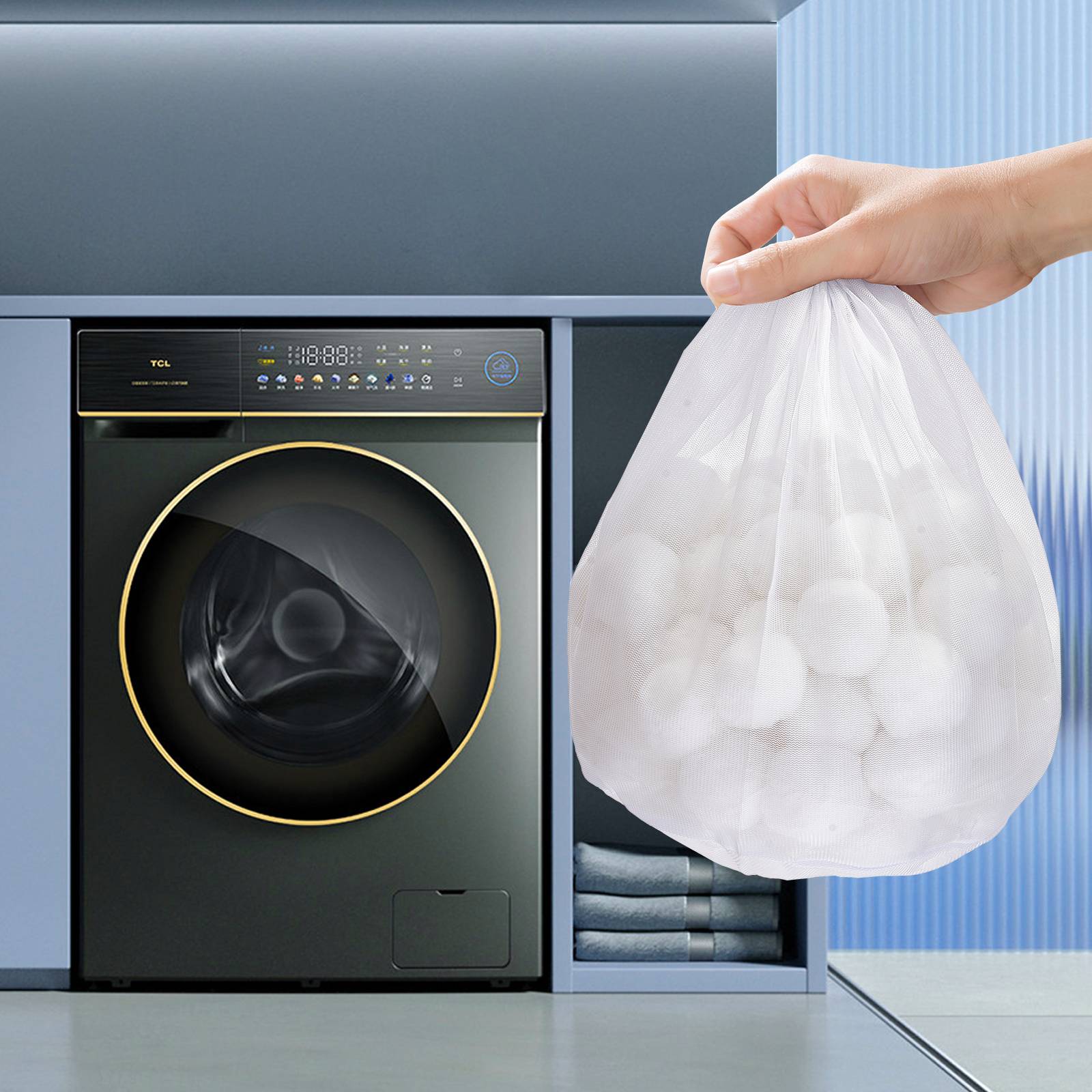 Vevor - VEVOR Boules filtrantes pour piscine 0,7 kg, fibres polyester réutilisables avec sac de lavage, compatibles filtres sable, cartouche et DE. - Image 8