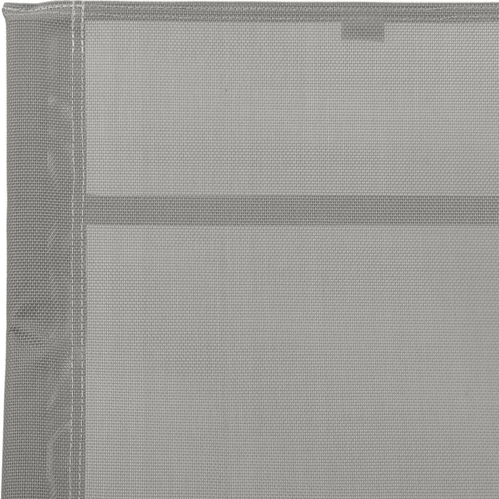 Helloshop26 - Transat chaise longue bain de soleil lit de jardin terrasse meuble d'extérieur acier et textilène gris - Imagen 5