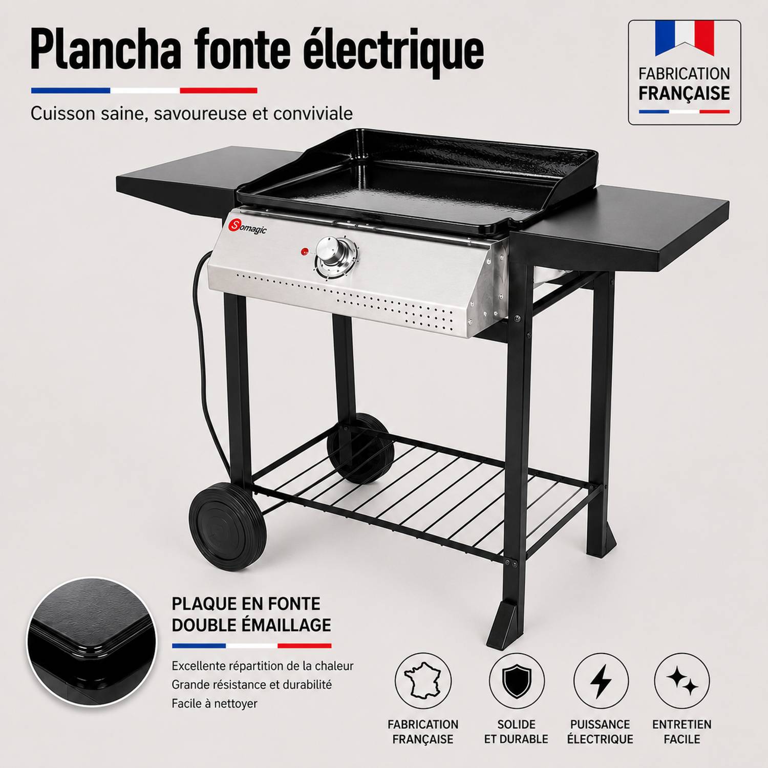 Somagic - Plancha électrique CAPBRETON - SOMAGIC - Image 1