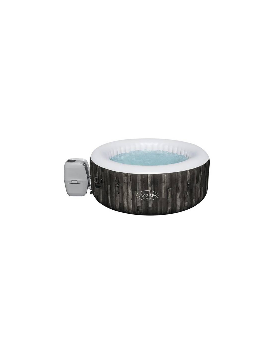 Bestway - Spa Gonflable Bahamas Airjet Détente Airjet Motif Bois 2/4 Pers - Bestway